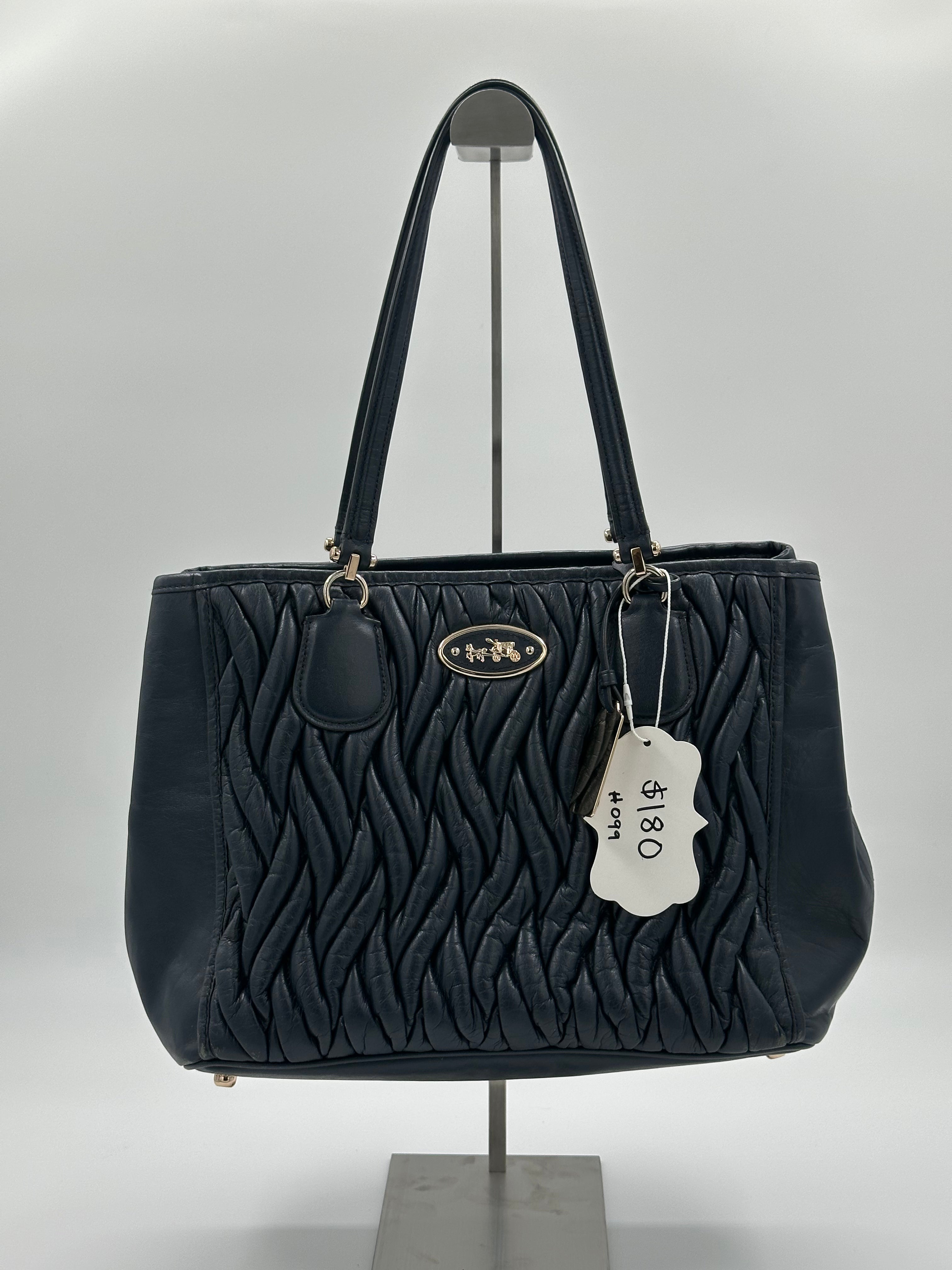 Coach Kitt Carryall in Gathered Leather Bag