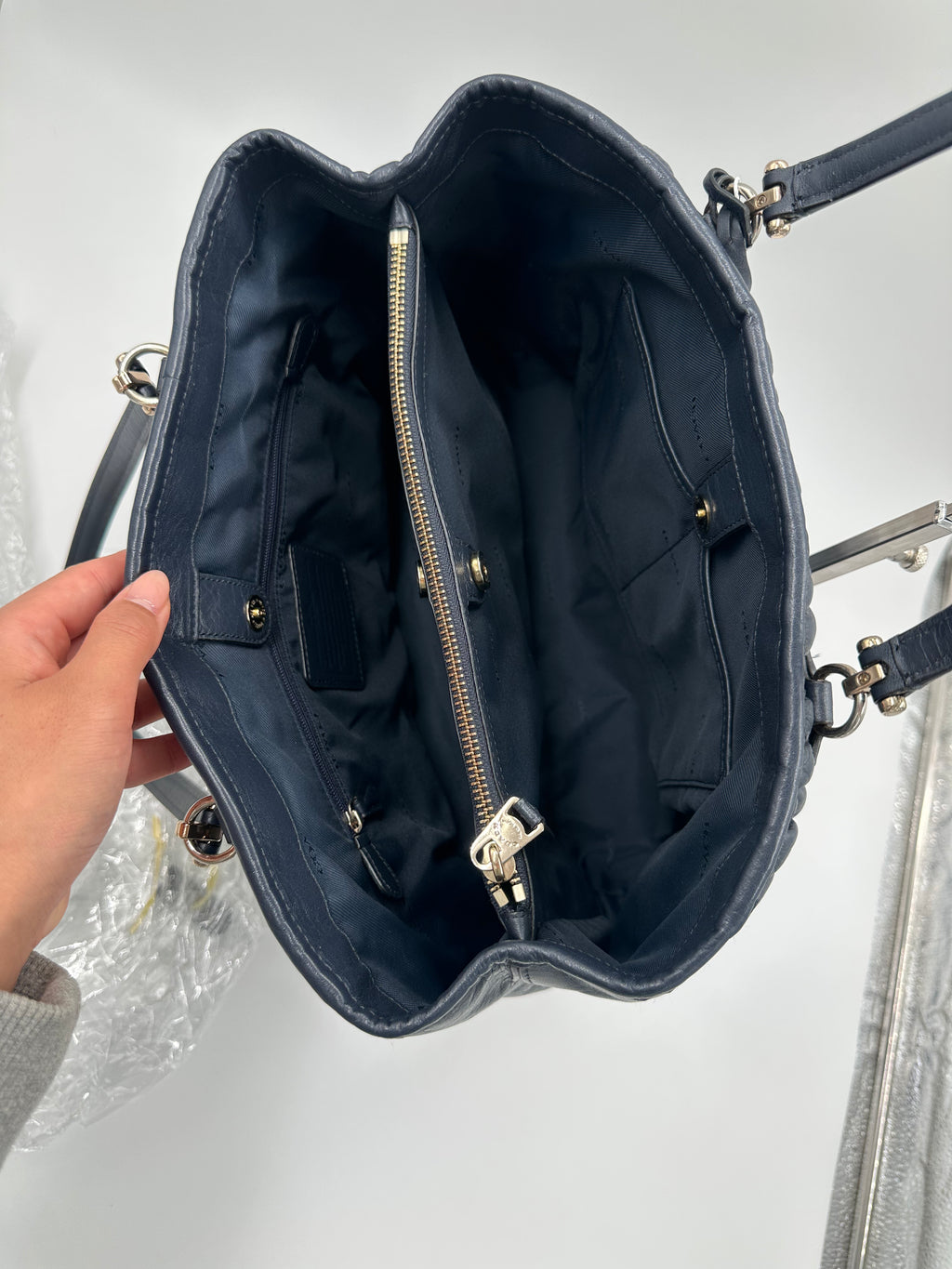 Coach Kitt Carryall in Gathered Leather Bag
