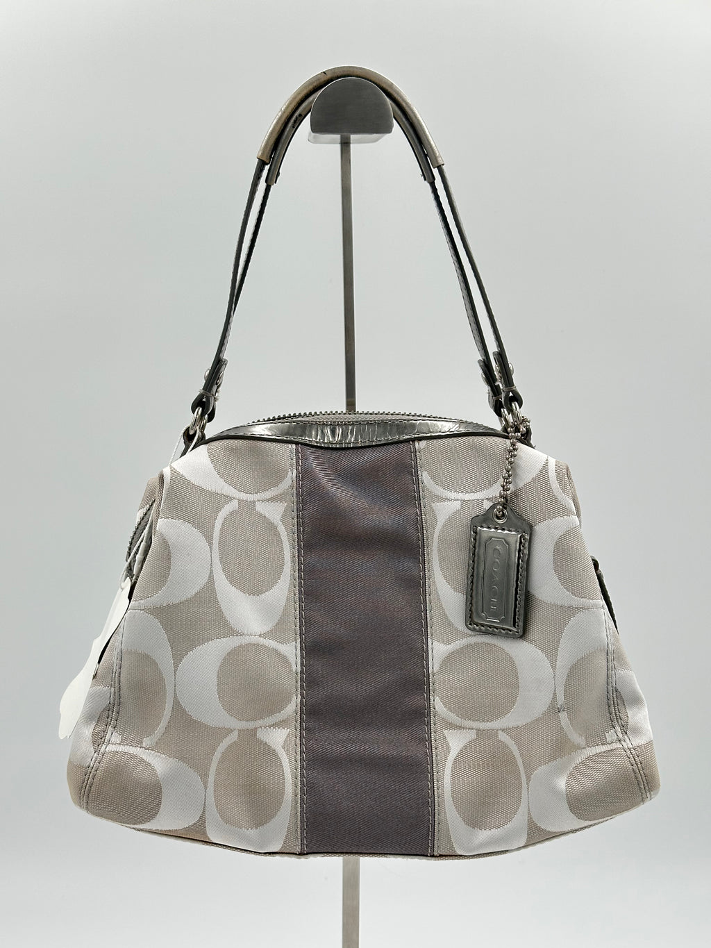 Coach Signature Stripe Satchel