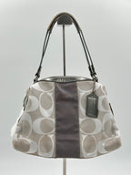 Coach Signature Stripe Satchel