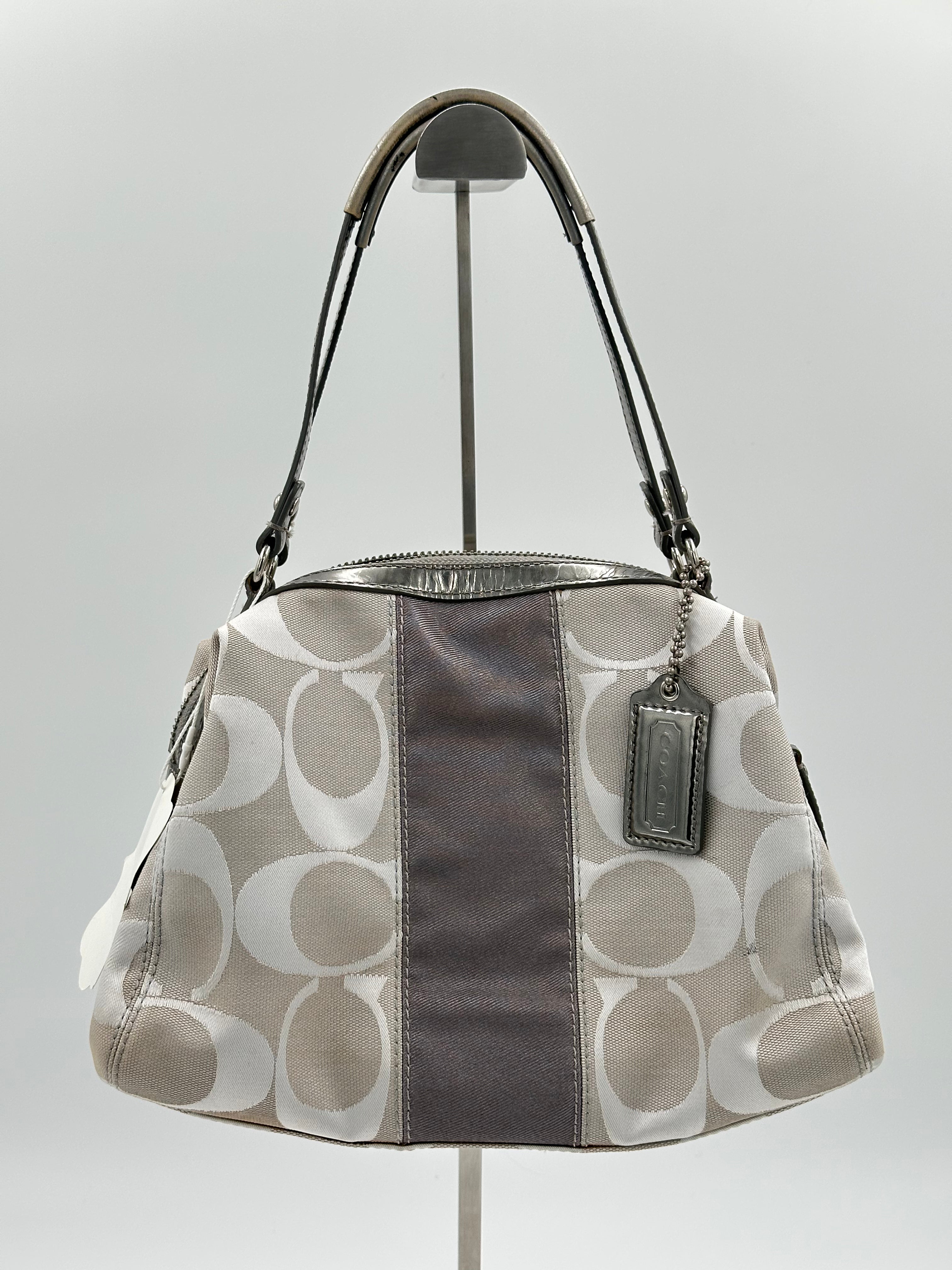 Coach Signature Stripe Satchel
