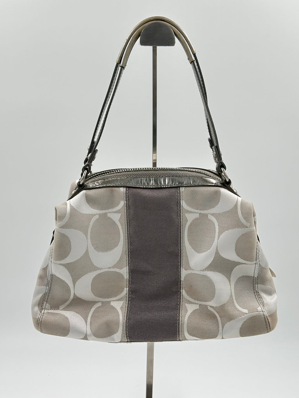 Coach Signature Stripe Satchel