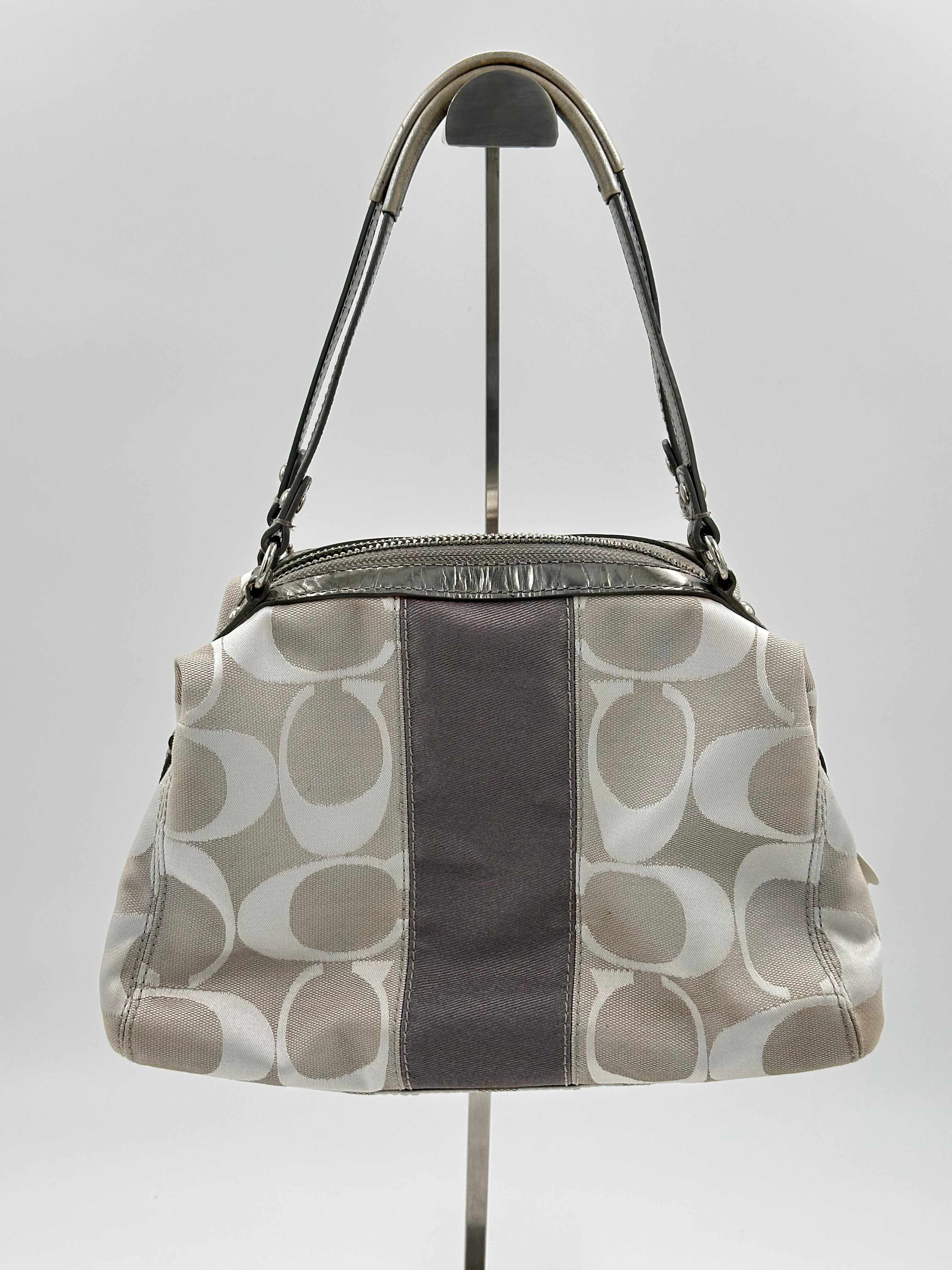 Coach Signature Stripe Satchel