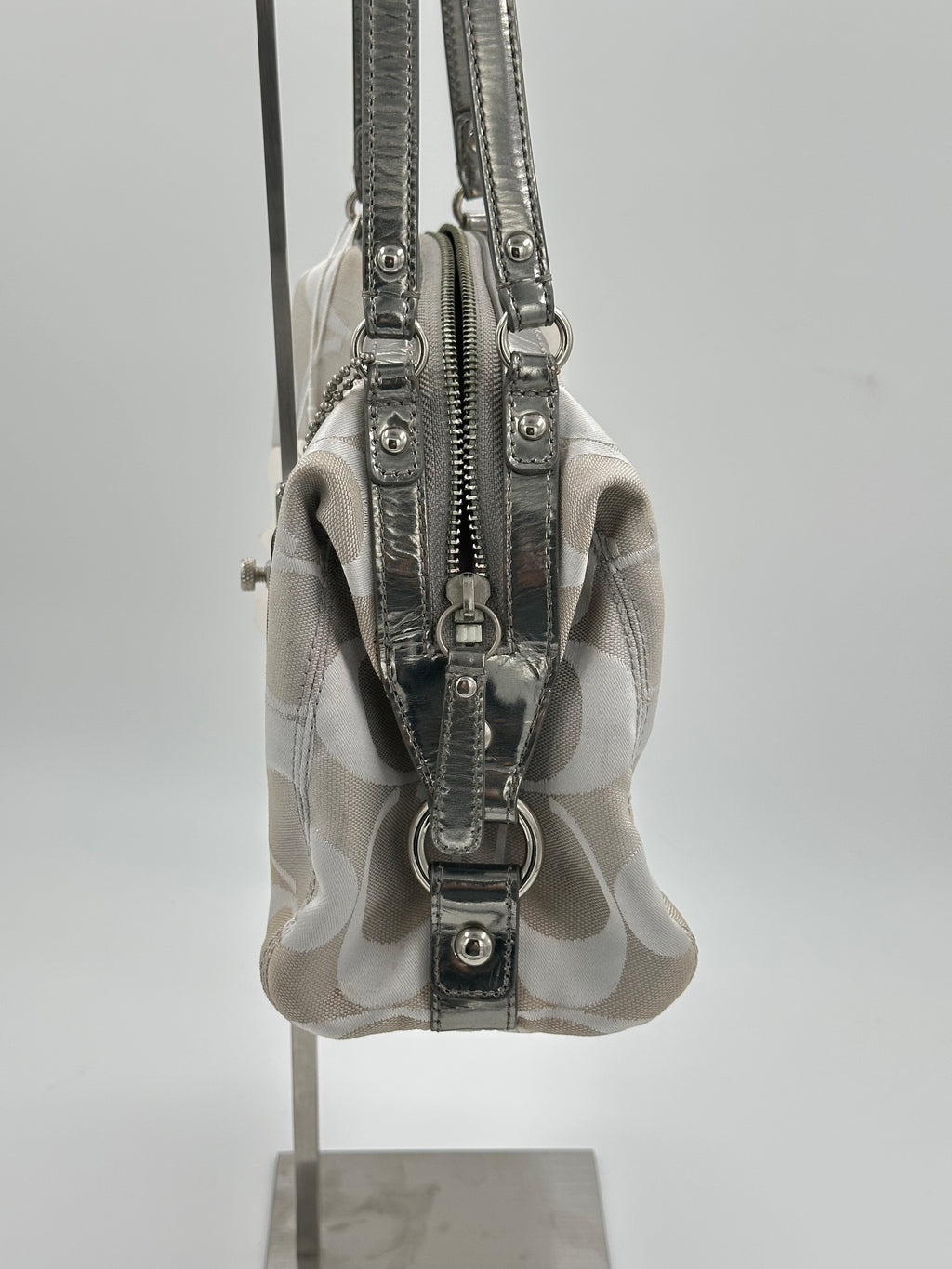 Coach Signature Stripe Satchel