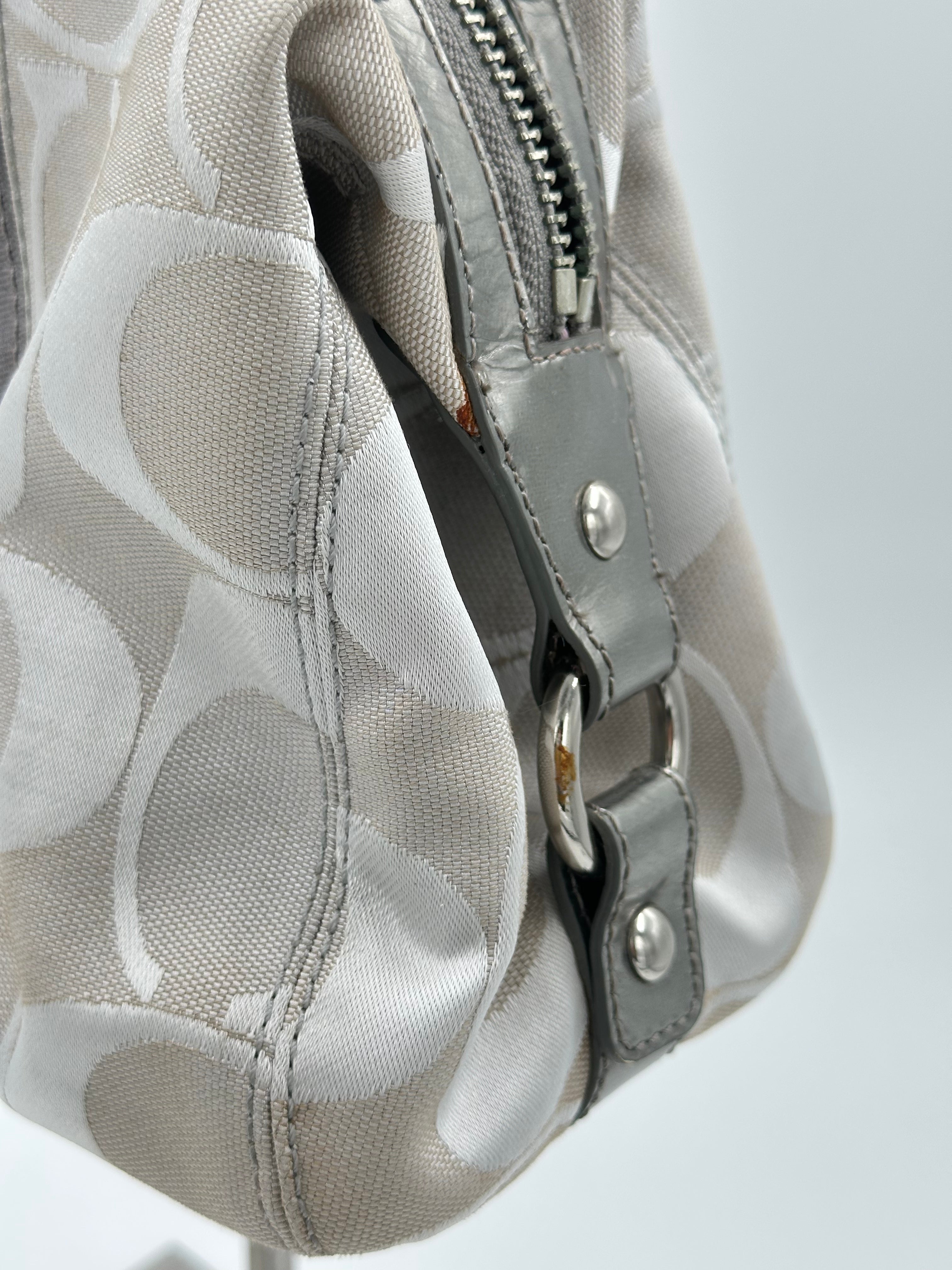 Coach Signature Stripe Satchel