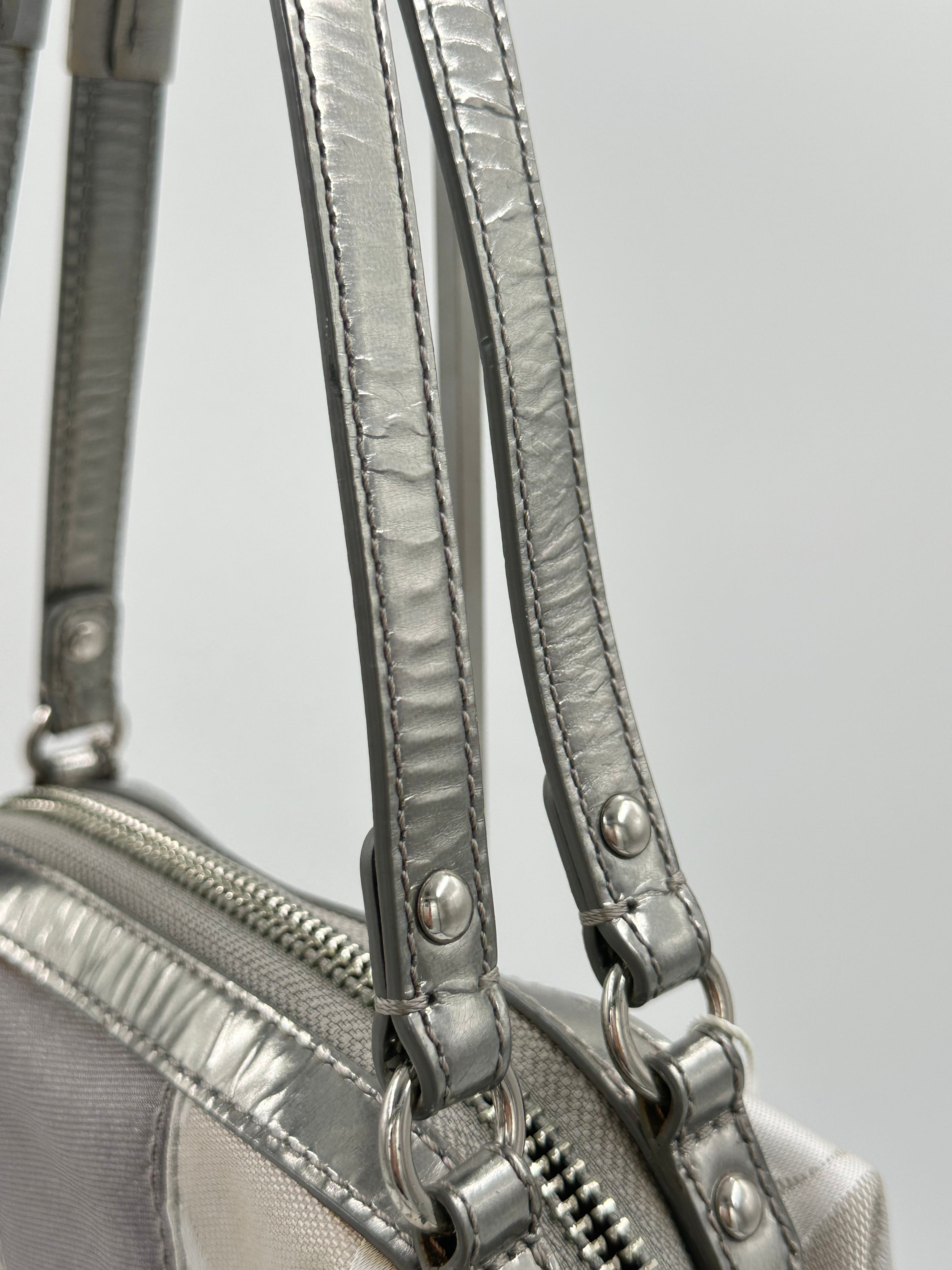 Coach Signature Stripe Satchel