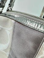 Coach Signature Stripe Satchel