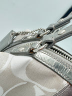 Coach Signature Stripe Satchel