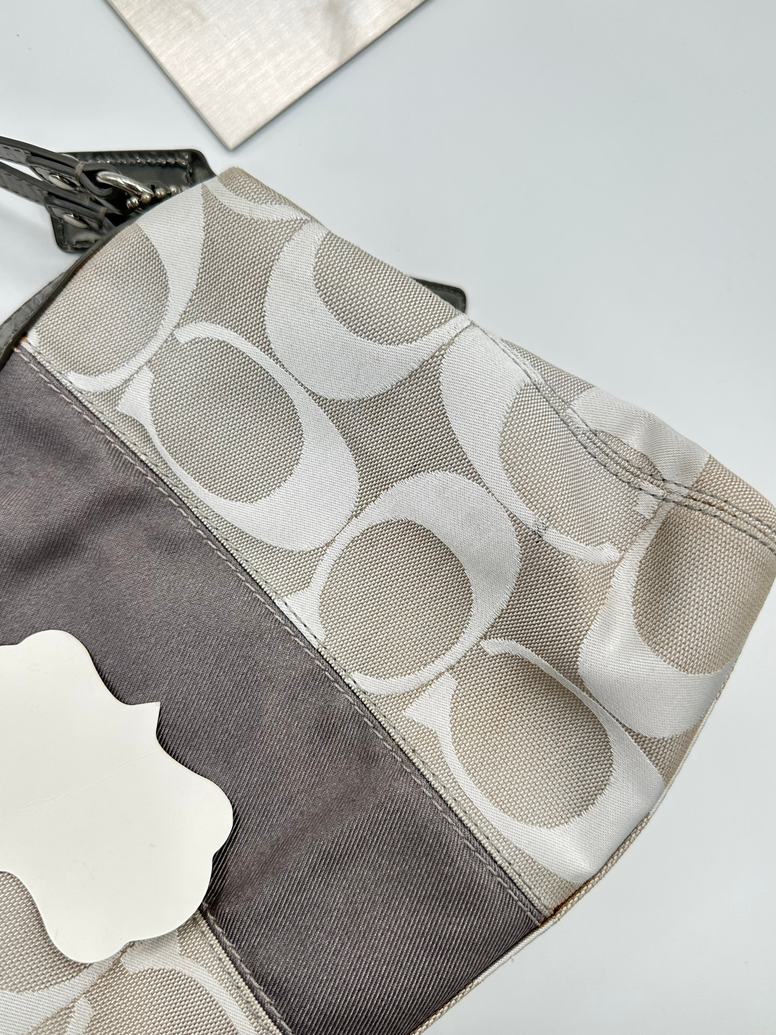 Coach Signature Stripe Satchel