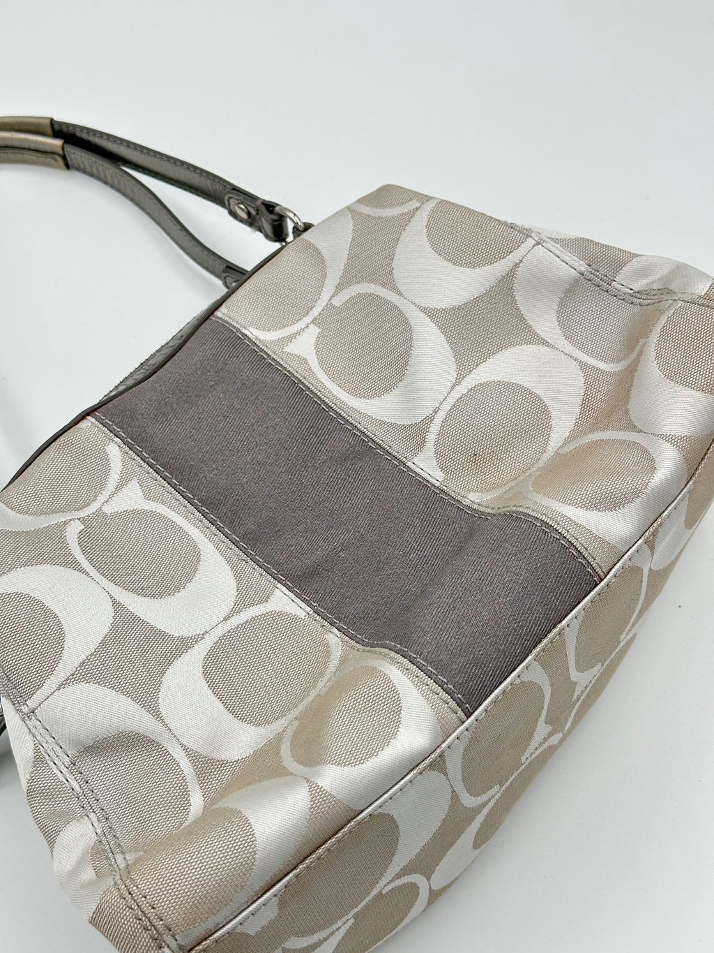 Coach Signature Stripe Satchel