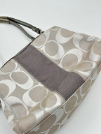 Coach Signature Stripe Satchel