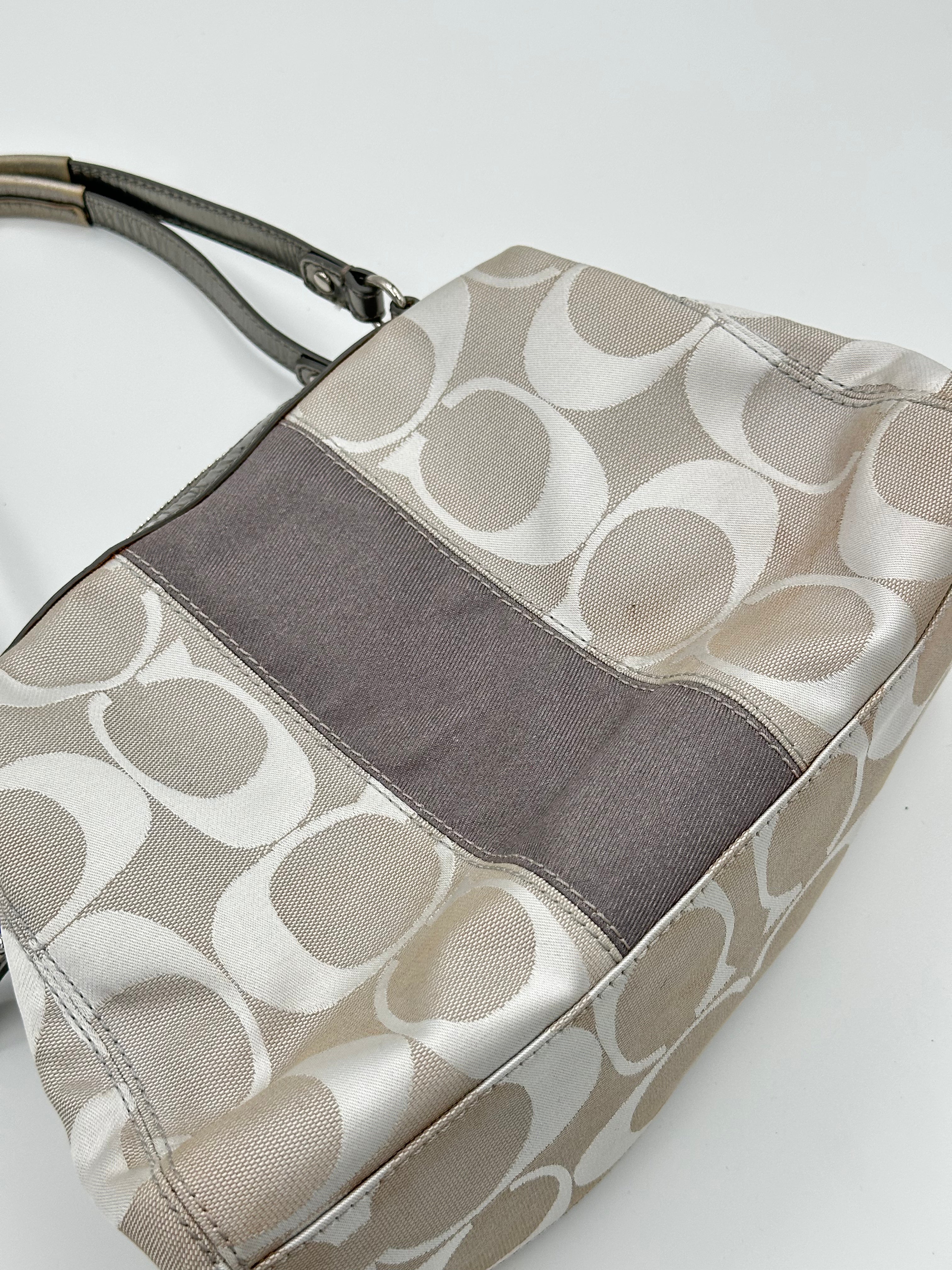 Coach Signature Stripe Satchel