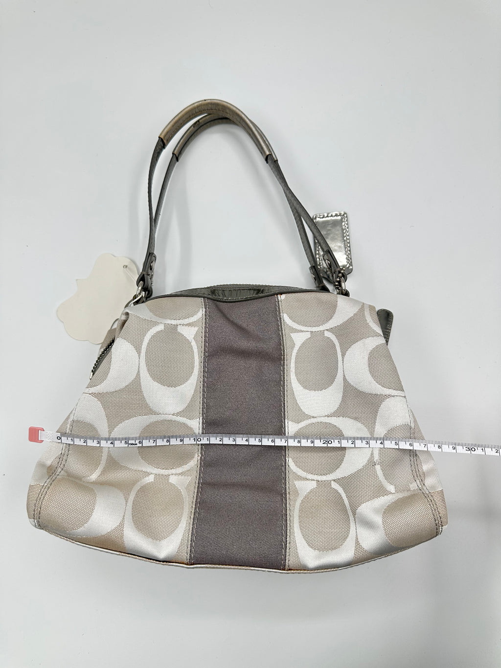 Coach Signature Stripe Satchel