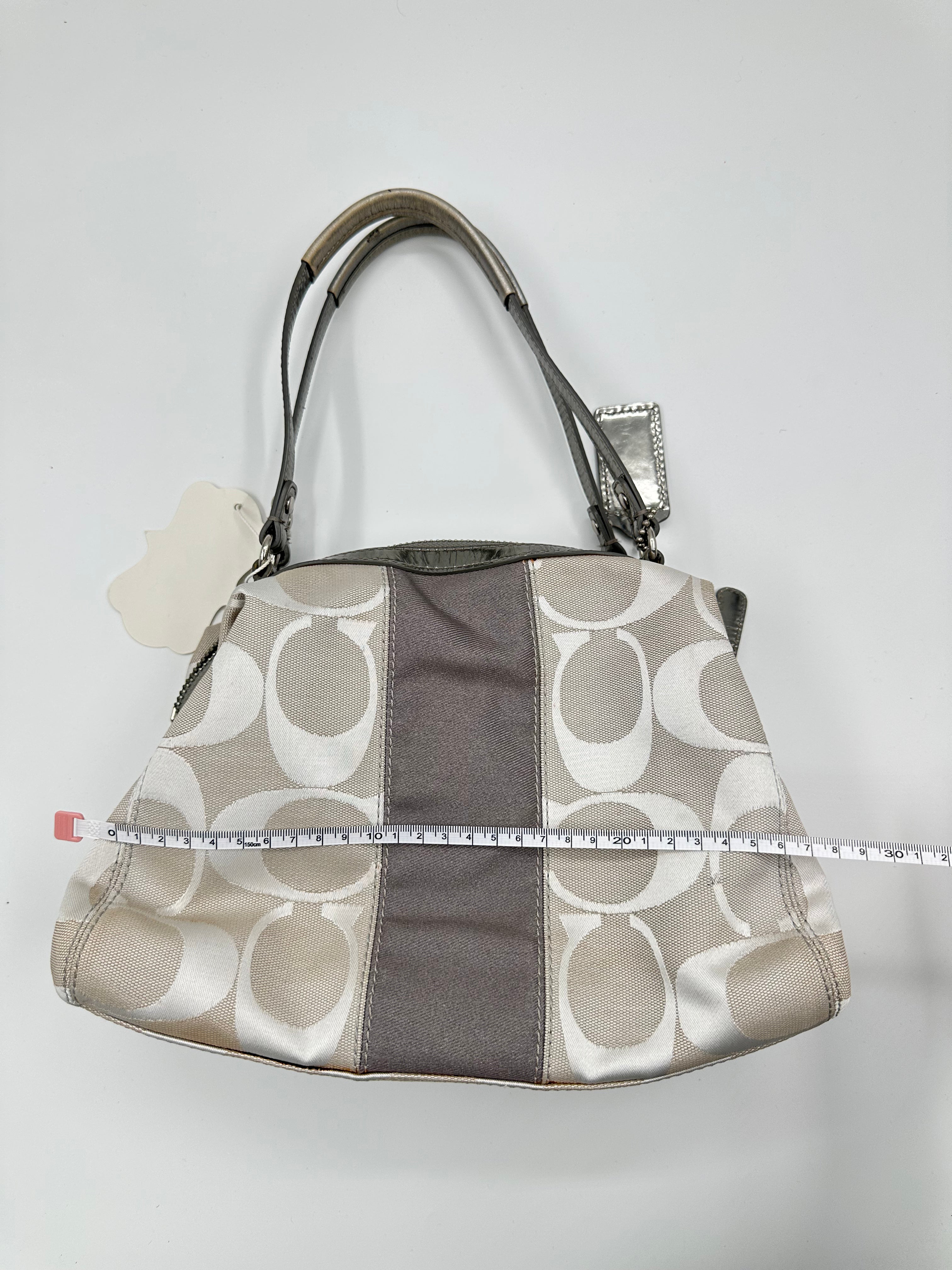 Coach Signature Stripe Satchel