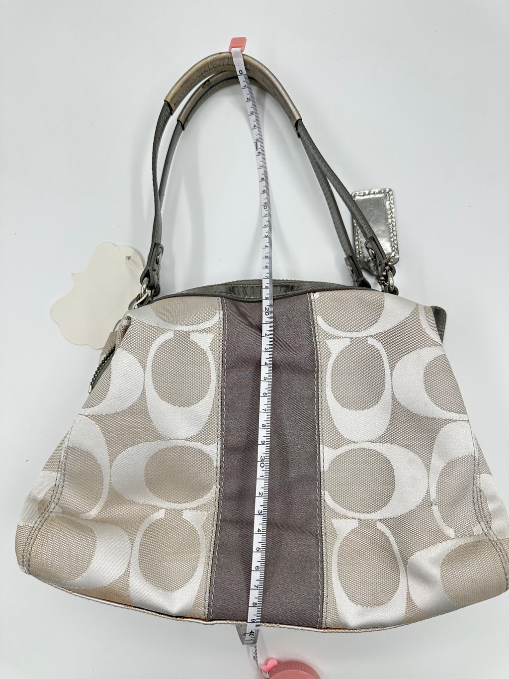 Coach Signature Stripe Satchel