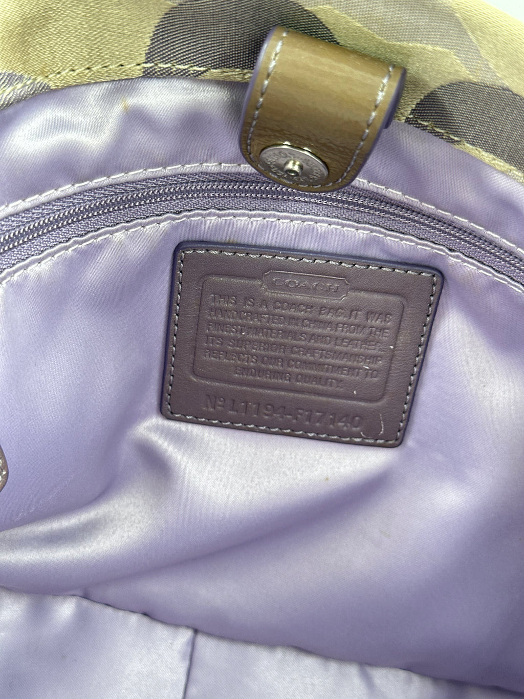 Coach Turnlock Bag
