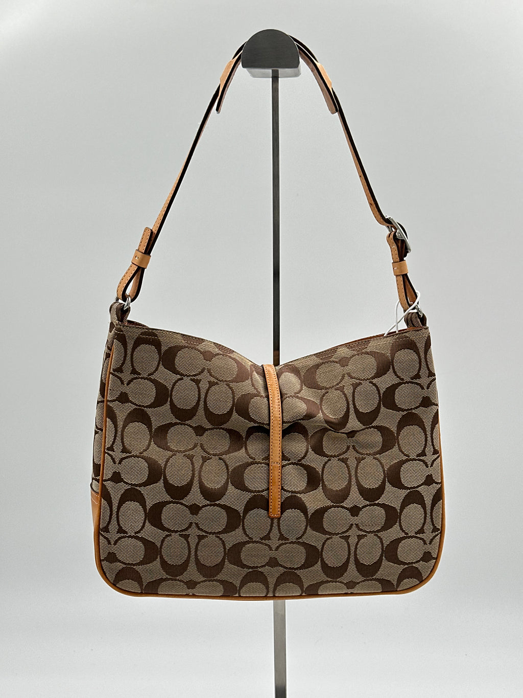 Coach signature clasp hobo bag