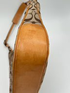 Coach signature clasp hobo bag