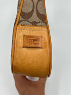 Coach signature clasp hobo bag
