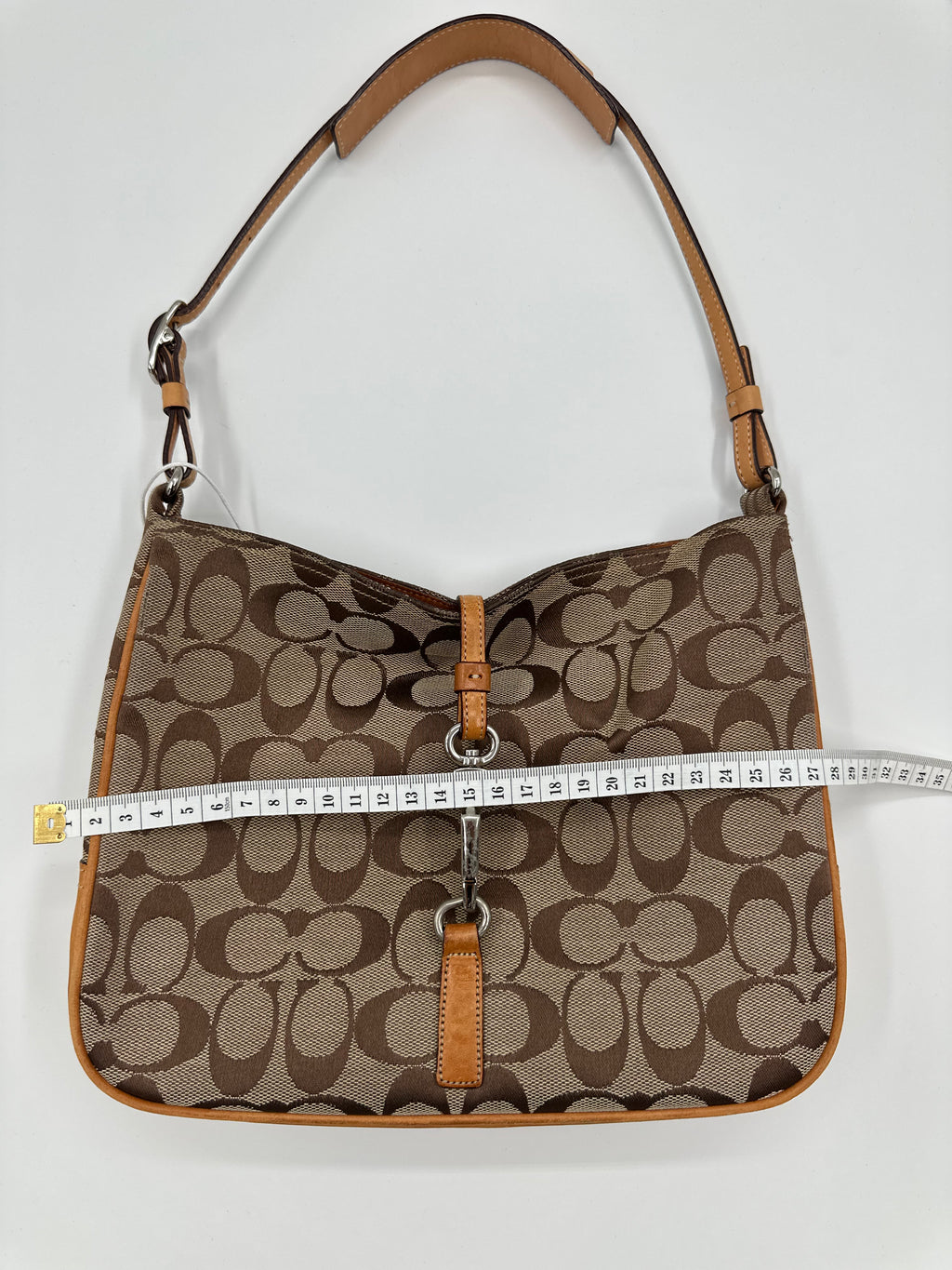Coach signature clasp hobo bag