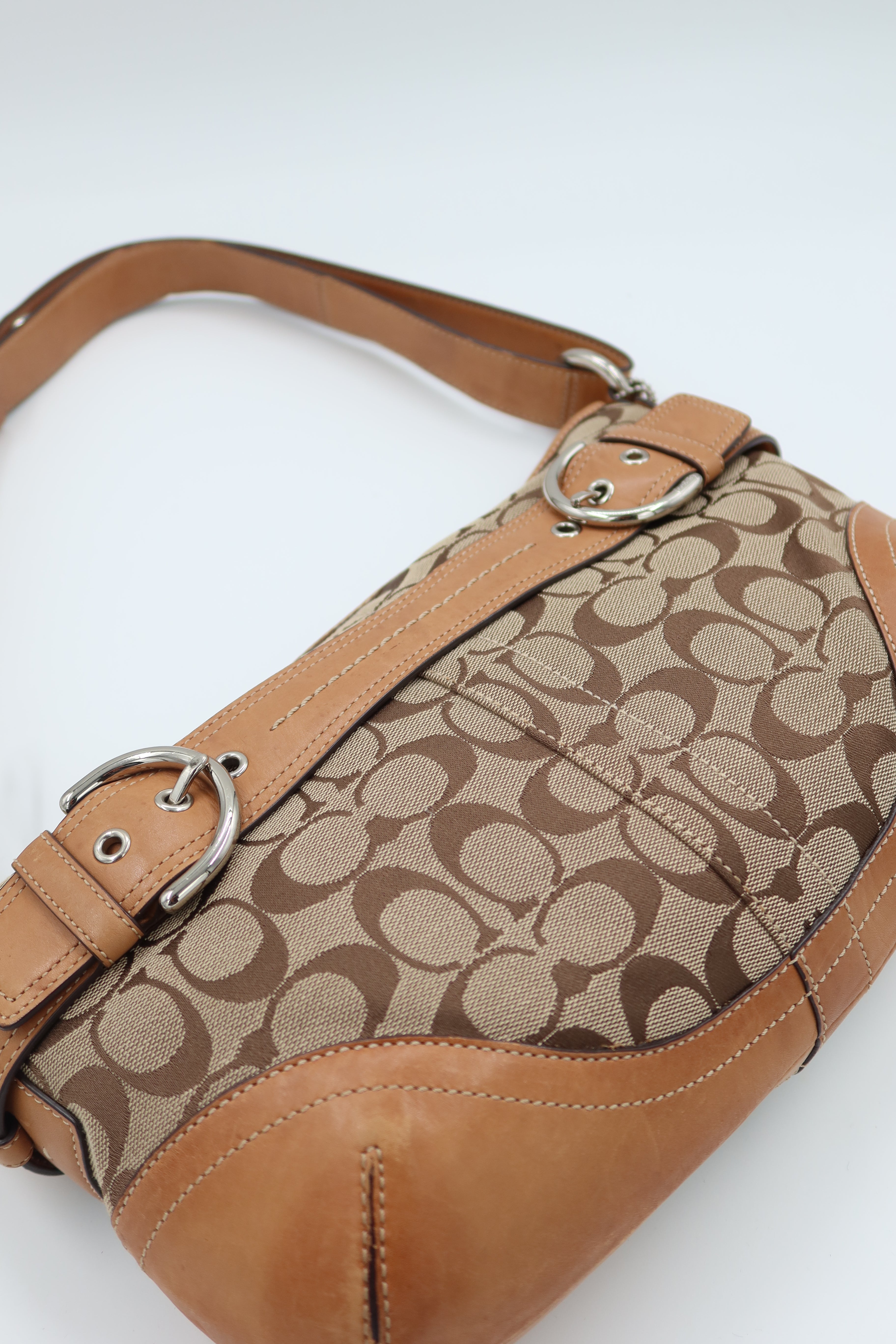 Coach Buckle Shoulder Bag