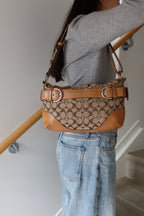 Coach Buckle Shoulder Bag