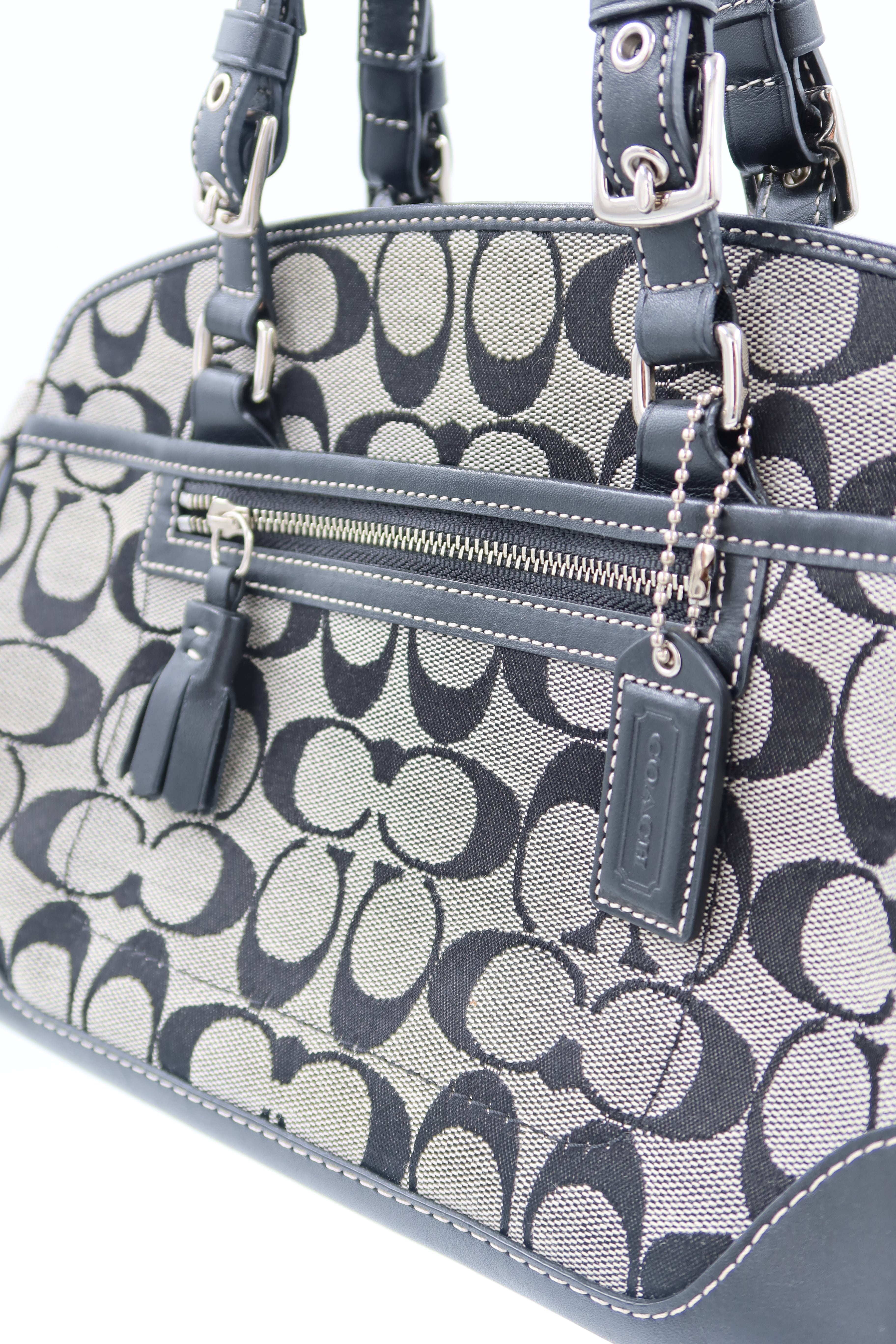 Coach Hampton Signature Satchel