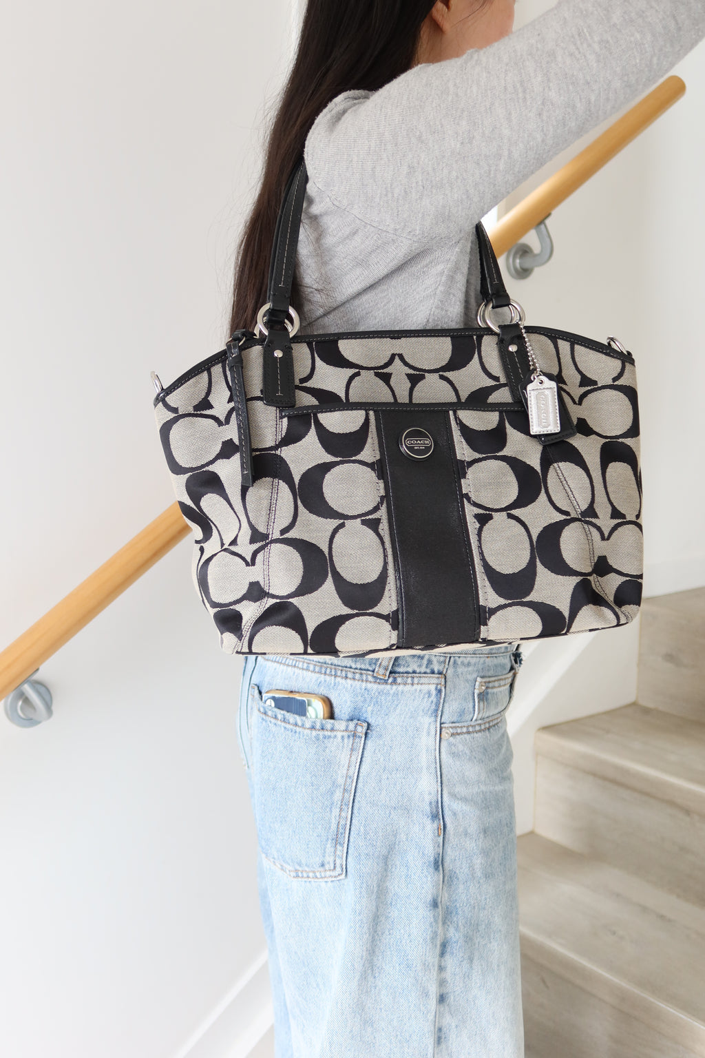 Coach Signature Canvas Tote