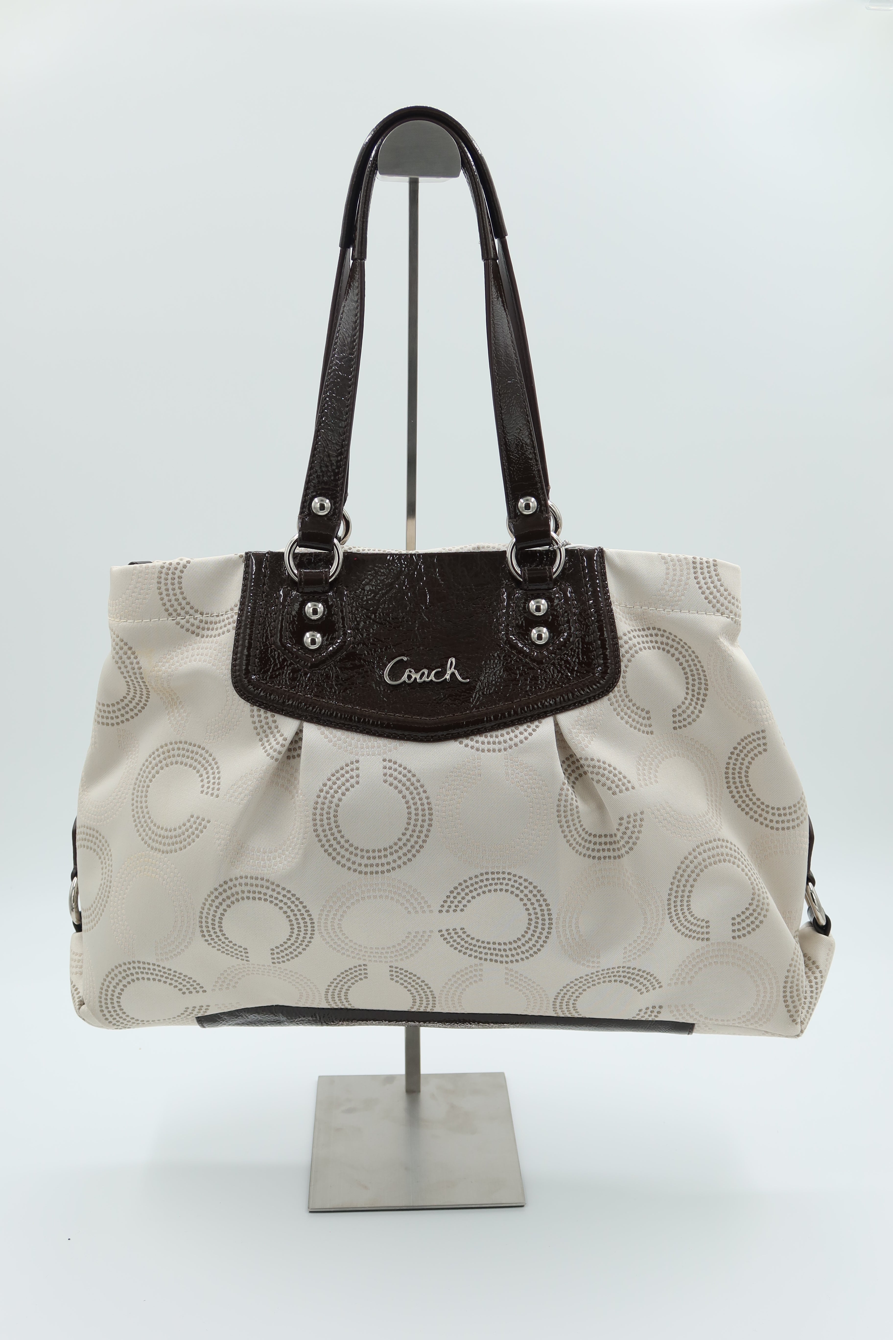 Coach Ashley Dotted Op Art Satchel