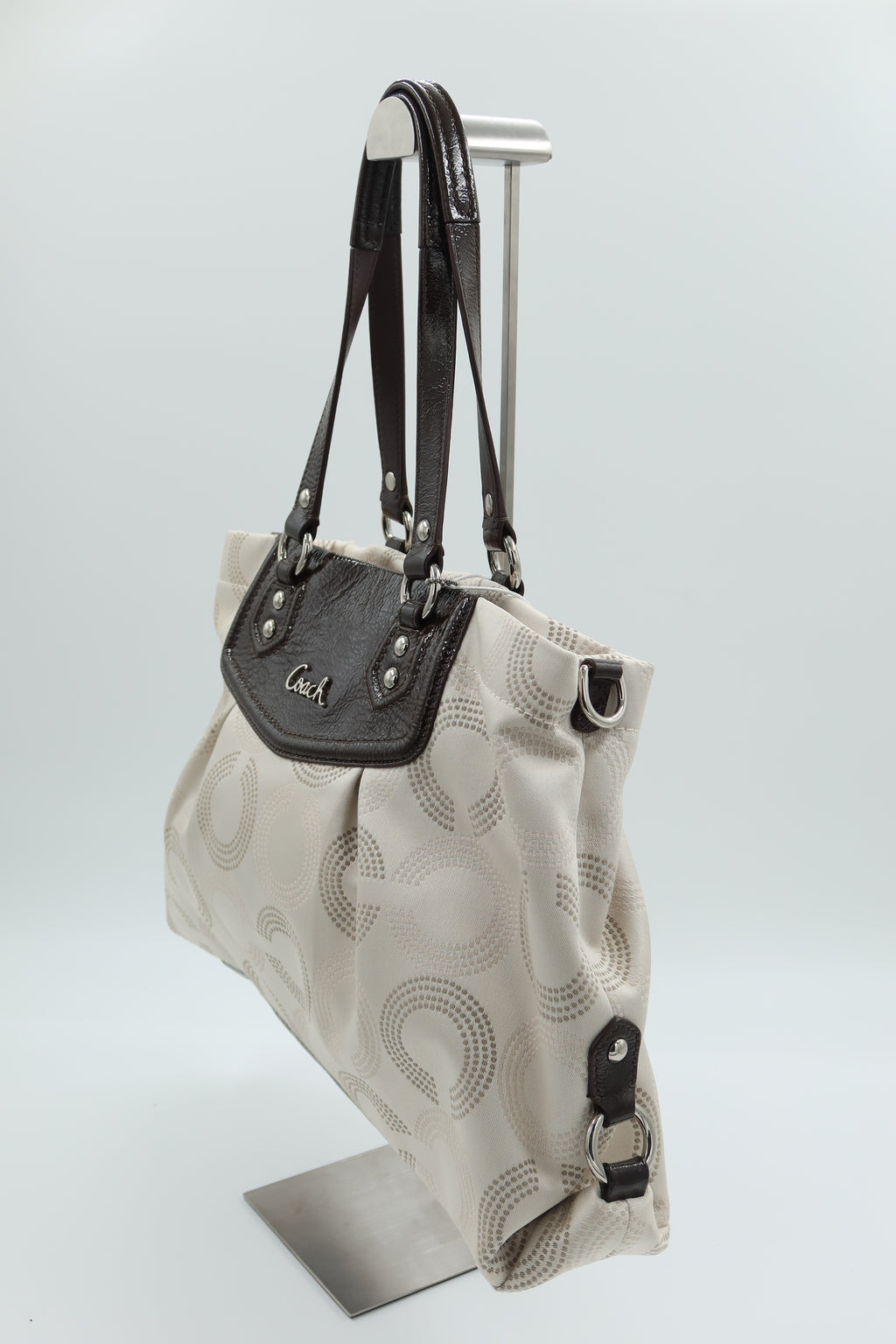 Coach Ashley Dotted Op Art Satchel