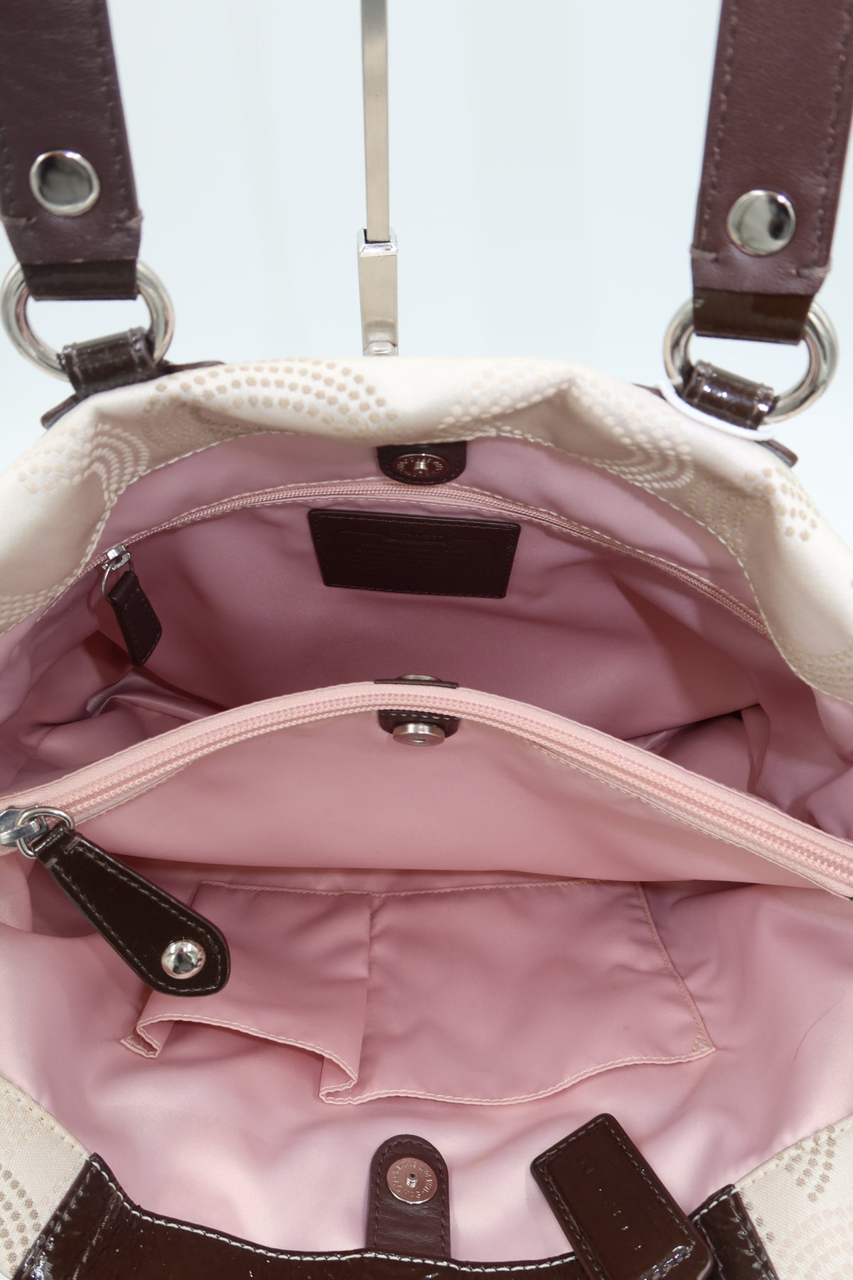 Coach Ashley Dotted Op Art Satchel