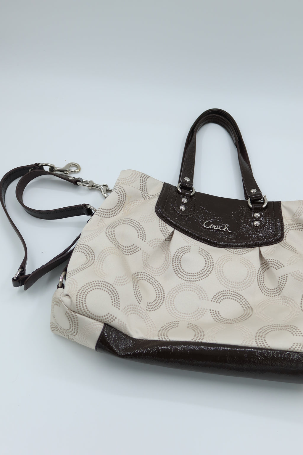 Coach Ashley Dotted Op Art Satchel
