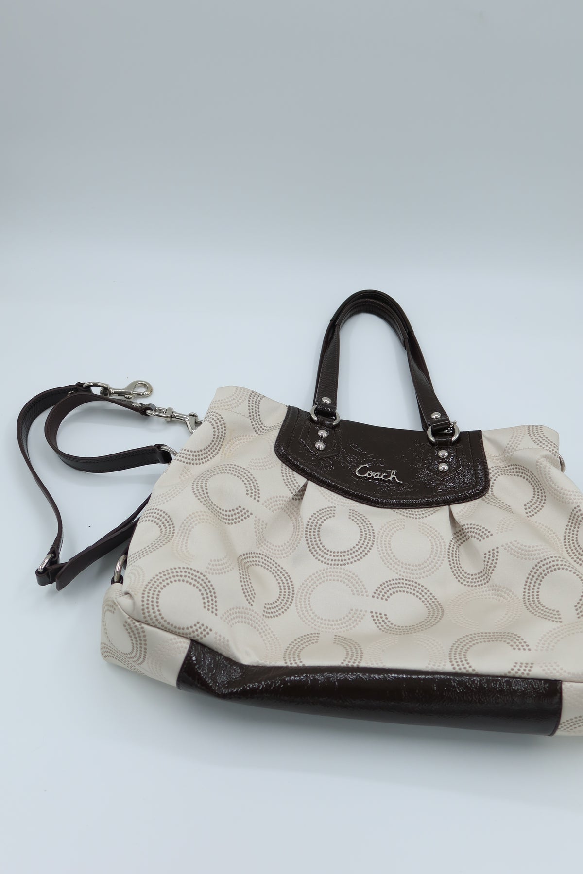 Coach Ashley Dotted Op Art Satchel