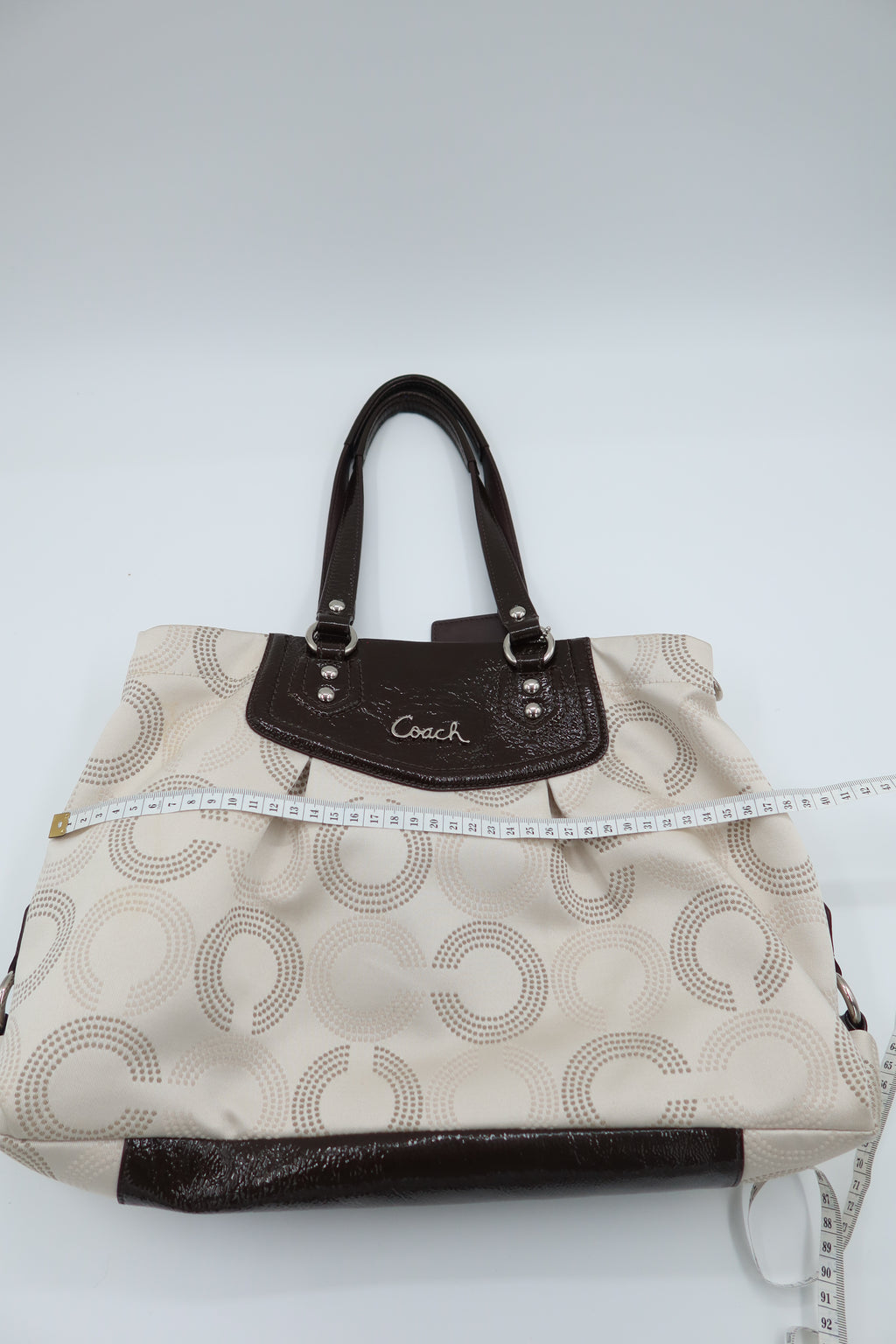 Coach Ashley Dotted Op Art Satchel